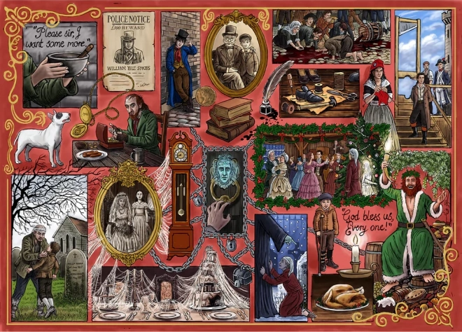 Puzzle Könyvklub: Charles Dickens 1000 darabos a Gibsons-tól