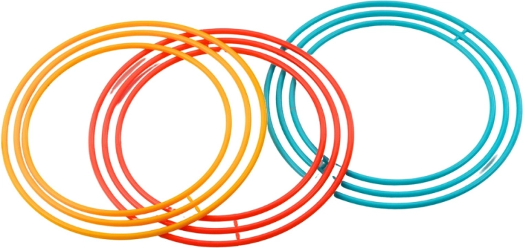 Színes karikák három méretben