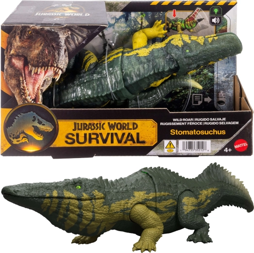 Interaktív Jurassic World dinoszaurusz: Stomatosuchus hanggal és fénnyel
