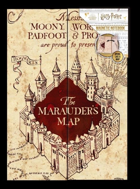 A5-ös jegyzetfüzet HARRY POTTER – Tekergők Térképe