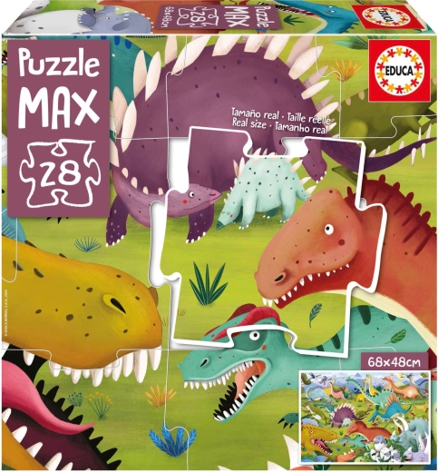 EDUCA Puzzle Dinoszauruszok 28 darabos