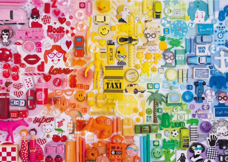 Puzzle színes kollázs 500 darabos EDUCA
