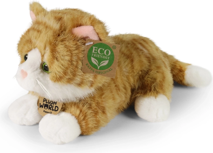 Plüss vörösesbarna macska 22 cm Eco-friendly Plush World