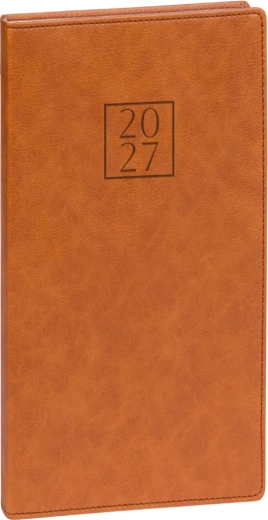 Notique zsebnapló Prestigio 2027 barna 9 x 15,5 cm