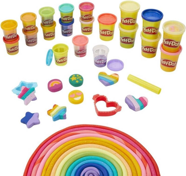 Nagy kreatív készlet Play-Doh 21 tubussal