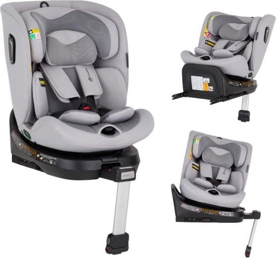 Petite&Mars forgatható autósülés Twistguard Pro i-Size gentle grey air 40–150 cm (0–36 kg)