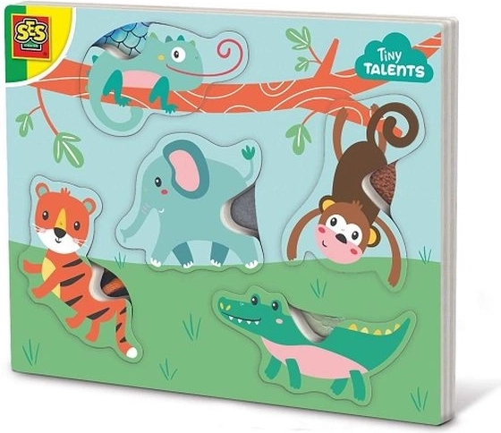 SES fa tapintásos állatos puzzle