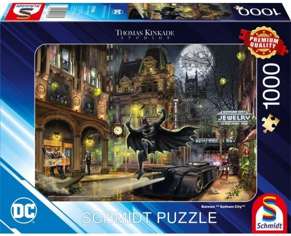 Batman, Gotham City – puzzle 1000 darab (Thomas Kinkade kollekció) - 1 db
