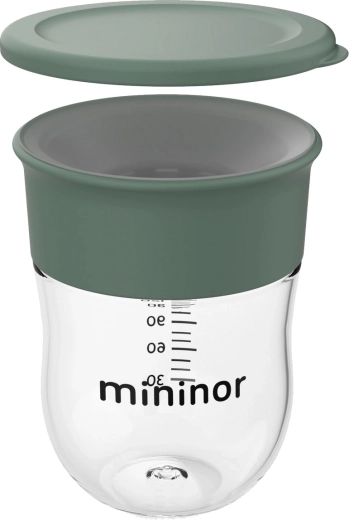 Mininor tanulópohár 220 ml willow green