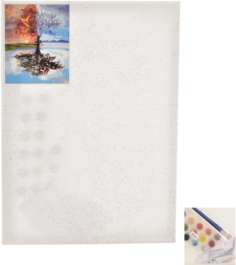 Számozott festés – fa 30 × 40 cm
