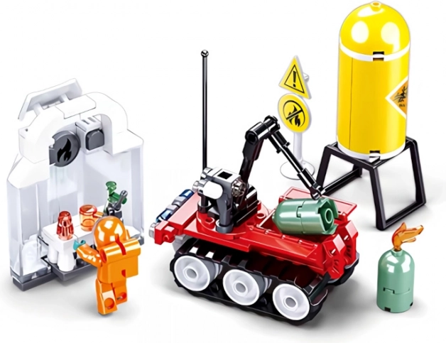 Sluban tűzoltók – távirányítós robot építőkészlet