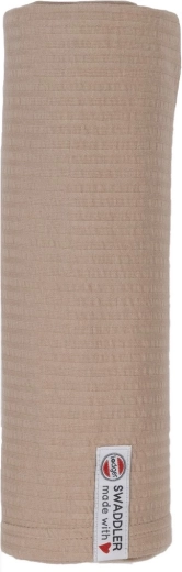 Lodger textil pelenka swaddler seersucker bézs 120 × 120 cm