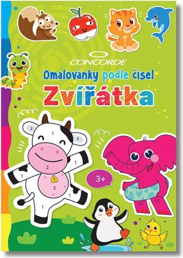 Számozott színező Concorde – állatkák