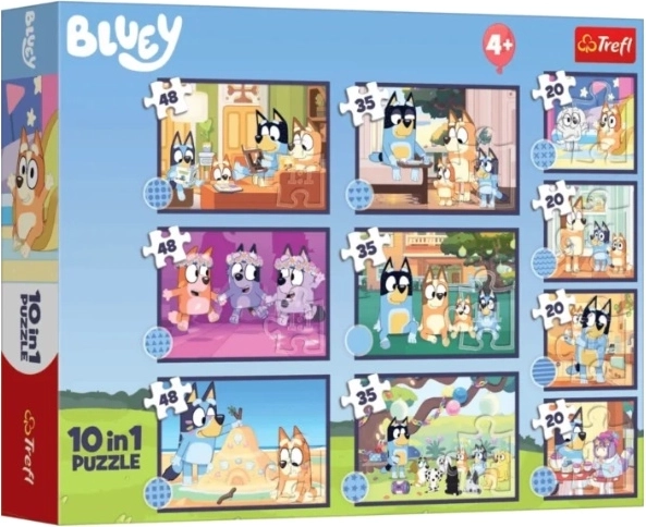 Bluey puzzle 10 az 1-ben