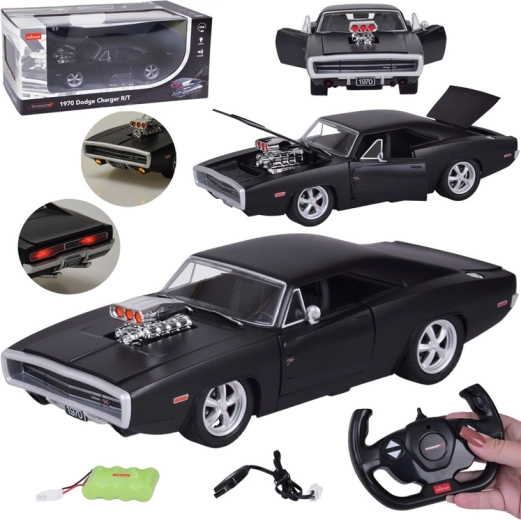 Rc autó dodge charger r/t 1970 1:16 fényekkel és hangokkal