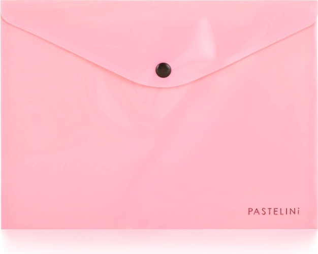 patentos A5 PASTELINI rózsaszín irattartó tasak