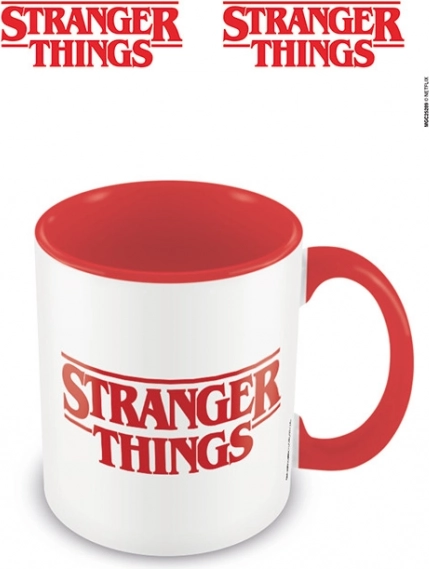 Stranger Things kerámia bögre – logó, piros