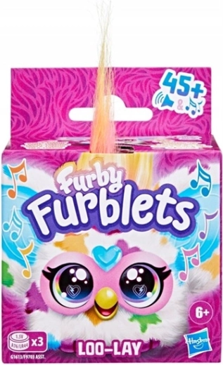 Furby Furblets Loo-Lay interaktív mini plüss klipsszel