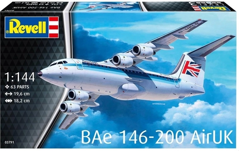BAE 146 RJ85 műanyag makett 1/144