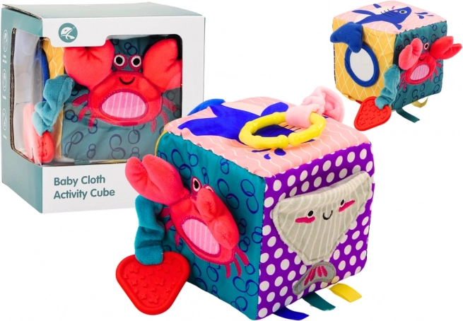 Érzékszervi kocka Tengeri állatok susogó Interaktív oktató