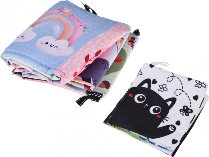 Kontrasztos könyvecskék és biztonságos tükör