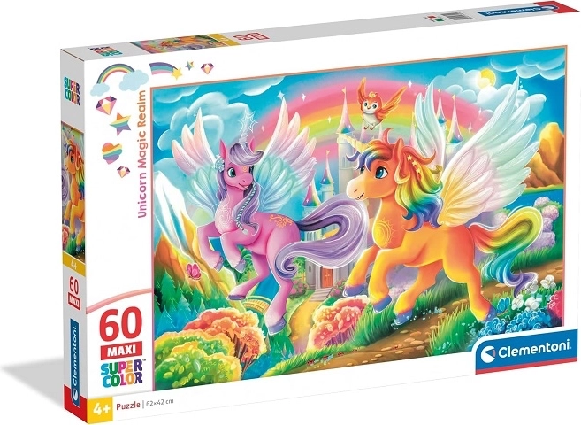 Clementoni maxi puzzle egyszarvú 60 darabos Unicorn Magic