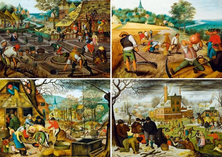 BLUEBIRD Négy évszak 1000 darabos puzzle
