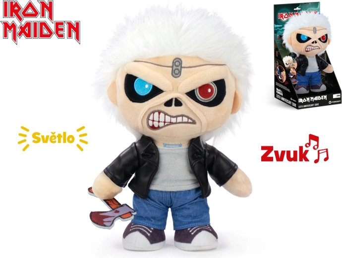 Plüssfigura Eddie az IRON MAIDEN 50. évfordulójára