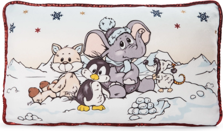 NICI párna elefánttal, pingvinnel és sarki rókával 43 × 25 cm