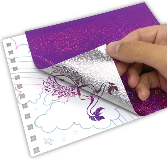 Ragyogó fóliák holografikus hatással