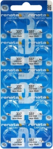 RENATA 337 SR416SW gombelem 1,55 V, 8,3 mAh – 10 db-os csomag