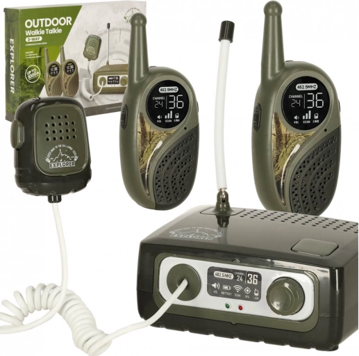 Gyermek Walkie Talkie készlet központi egységgel Explorer