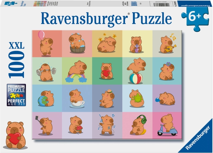 Ravensburger kapibara puzzle, 100 darabos