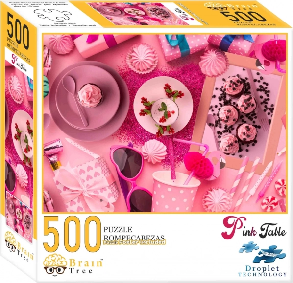 Puzzle Brain Tree Rózsaszín teríték 500 darab