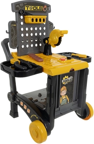 3 az 1-ben: műhely, kocsi és talicska