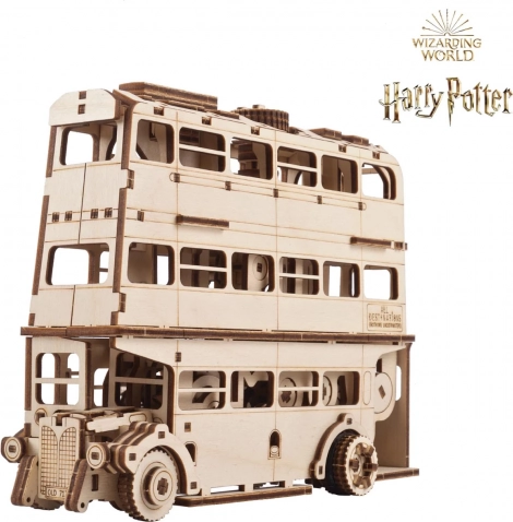 Ugears 3D Fa Mechanikus Puzzle Lovagi Busz Harry Potter