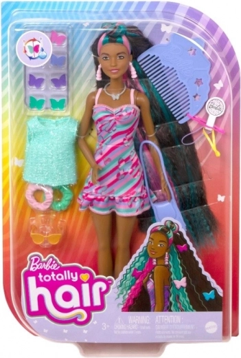 Barbie Totally Hair baba extra hosszú hajjal és pillangós kiegészítőkkel