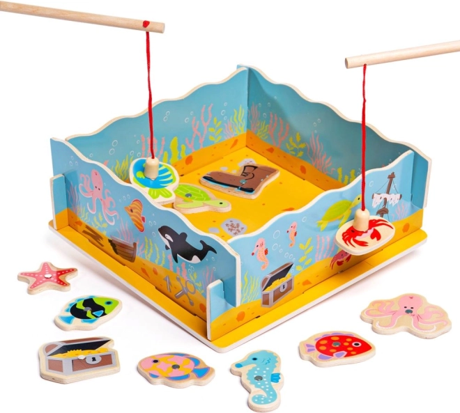 Fa mágneses horgászjáték BIGJIGS TOYS