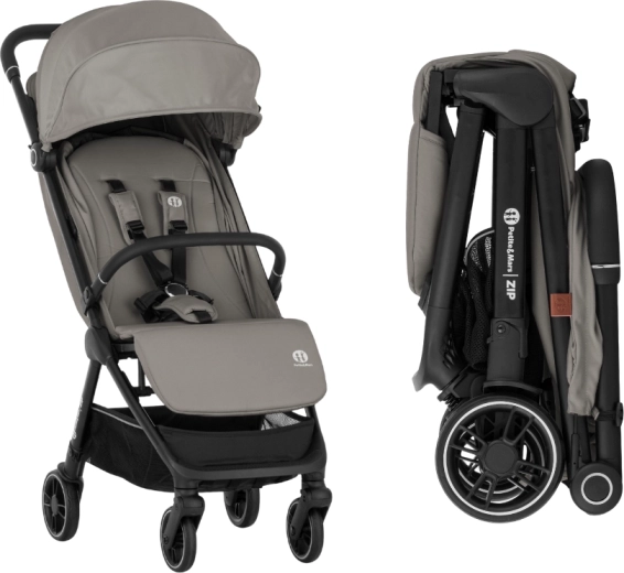 PETITE&MARS Zip Velvet Grey sport babakocsi