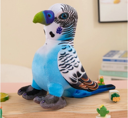 Plüss Papagáj Kék 20 cm