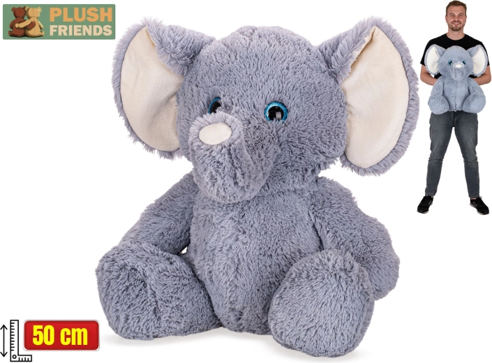 Plush Friends plüss elefánt ülő 50 cm
