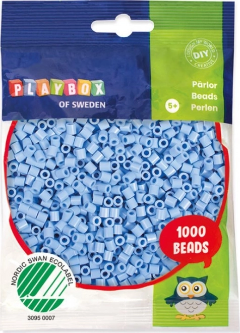 Playbox vasalható gyöngyök pasztell kék 1000 db