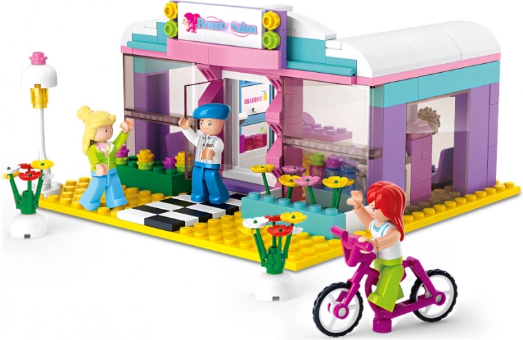 SLUBAN GIRL'S DREAM TOWN szépségszalon, 243 darab, 3 figura