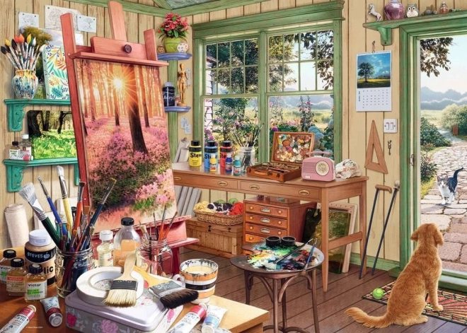 RAVENSBURGER Puzzle Az én menedékem 11.: Kerti műterem 1000 darab