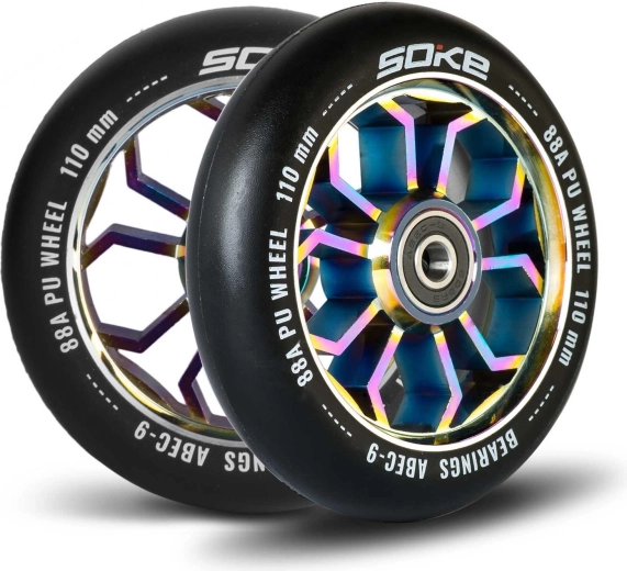Soke roller kerék 110 mm rainbow 2 db