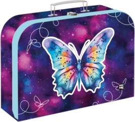 Gyermek laminált kisbőrönd 34 cm Pillangó