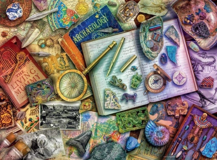 Ravensburger puzzle Régészek asztala 500 darab