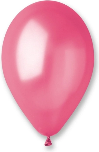 Metál léggömbök 25 cm – sötétrózsaszín
