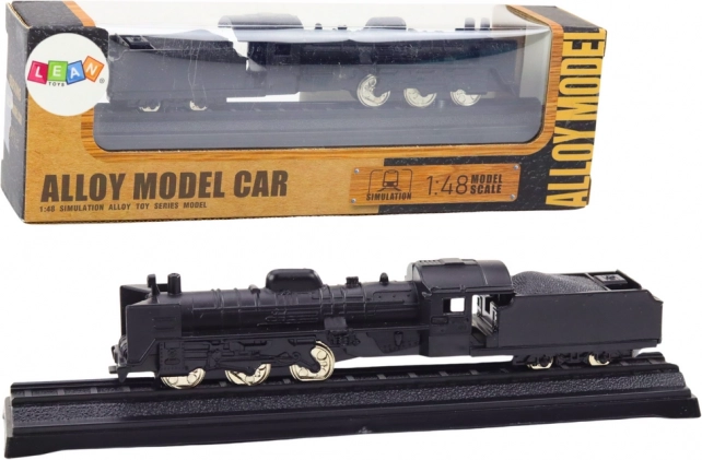 Fém gyűjtői mozdonymodell 1:48 – fekete