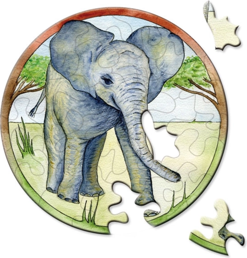 Curiosi kerek puzzle Picoli elefánt 33 darab